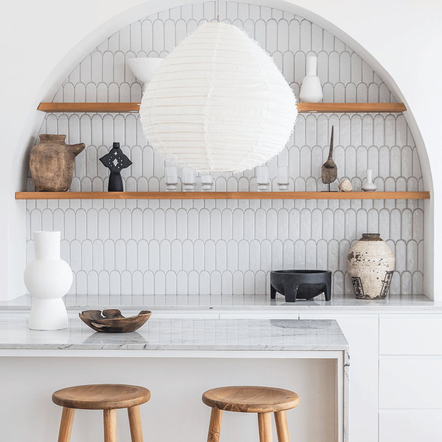 BALI LINEN LIGHT SHADE 50CM - DYKE & DEAN