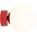 BALL GLOBE OPAL WALL CEILING LIGHT RED WINE - DYKE & DEAN