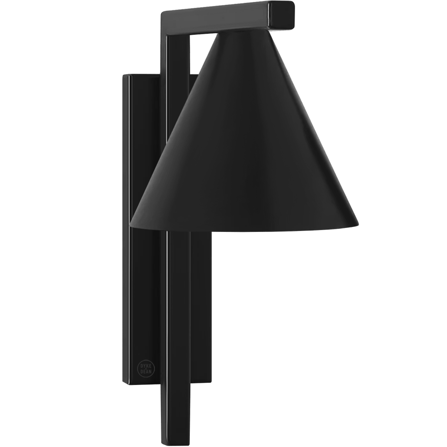 BATON CONE WALL LIGHT BLACK - DYKE & DEAN