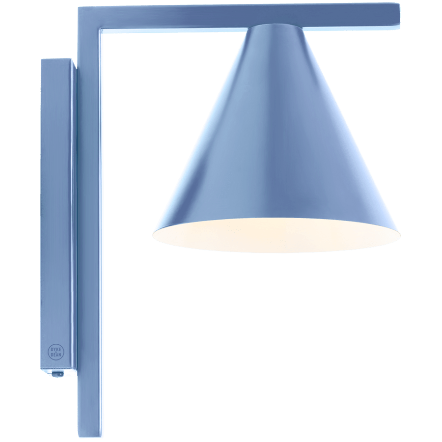BATON CONE WALL LIGHT DUSTY BLUE - DYKE & DEAN