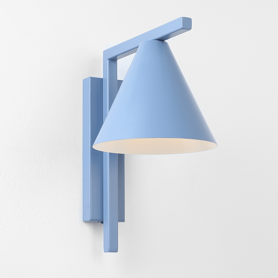 BATON CONE WALL LIGHT DUSTY BLUE - DYKE & DEAN