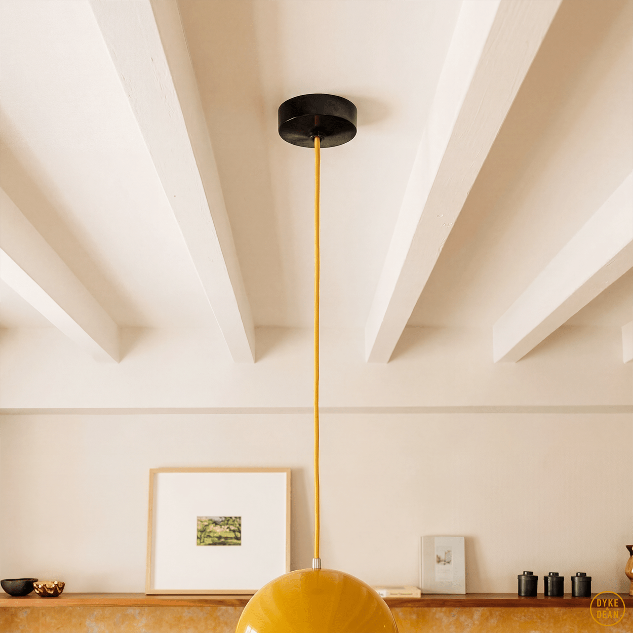 BLACK BAKELITE CEILING ROSE - DYKE & DEAN