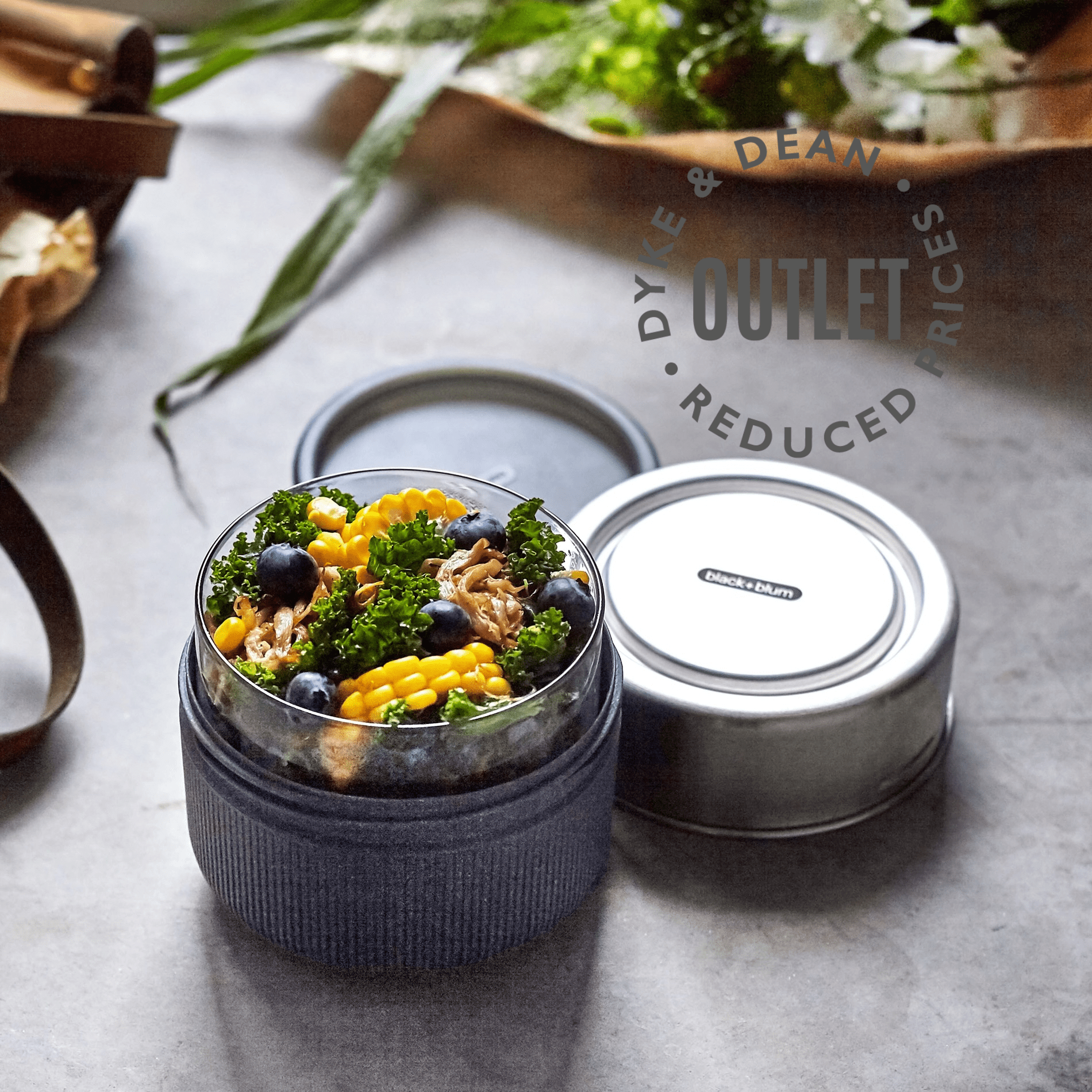 BLACK & BLUM BLUE LUNCH POT OUTLET - DYKE & DEAN