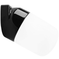 BLACK FROSTED PORCELAIN WATERPROOF ANGLED WALL LIGHT - DYKE & DEAN