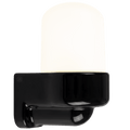 BLACK FROSTED PORCELAIN WATERPROOF SAUNA WALL LIGHT - DYKE & DEAN