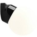 BLACK GLOBE PORCELAIN WATERPROOF ANGLED WALL LIGHT - DYKE & DEAN