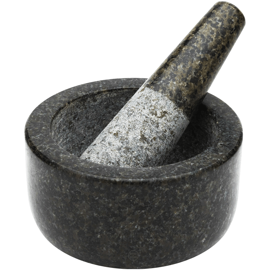 BLACK GRANITE MORTAR & PESTLE SMALL - DYKE & DEAN