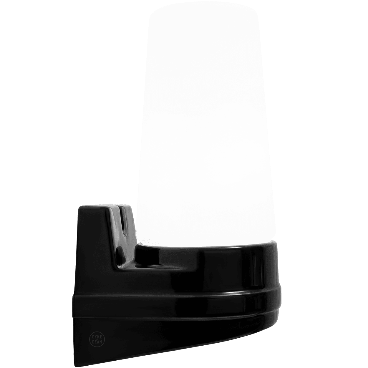 BLACK PORCELAIN WATERPROOF SWEDISH WALL LIGHT - DYKE & DEAN