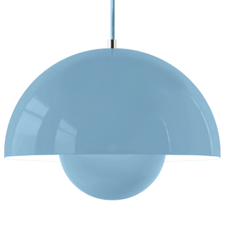 BLOOM POT PENDANT LAMP BLUE LARGE - DYKE & DEAN