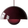BLOOM POT PENDANT LAMP DARK PLUM LARGE - DYKE & DEAN