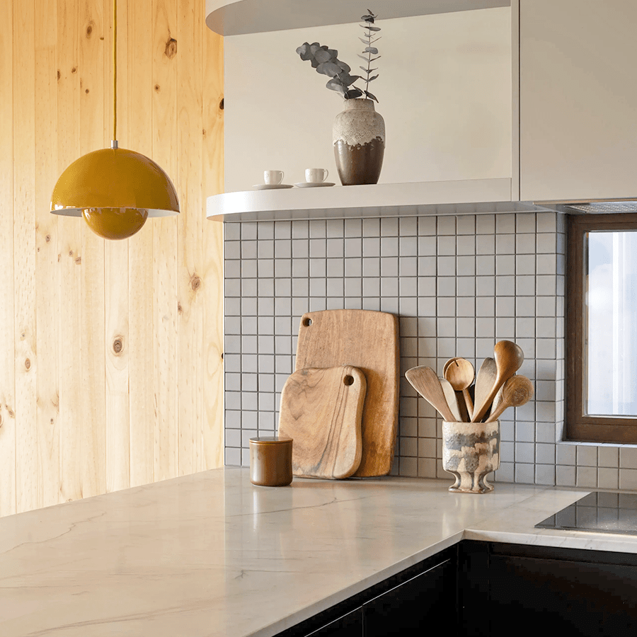 BLOOM POT PENDANT LAMP YELLOW - DYKE & DEAN