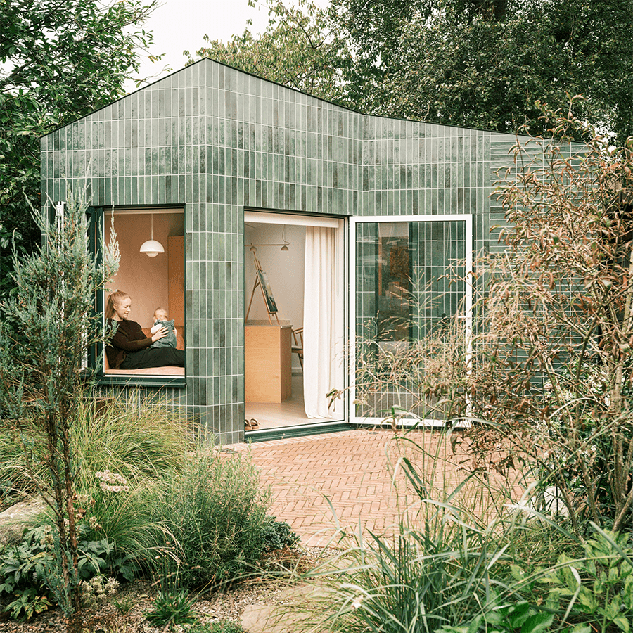 BLOOM POT PENDANT LAMP YELLOW - DYKE & DEAN