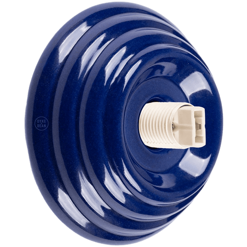 BLUE CERAMIC SCONCE WATERPROOF OPAL GLOBE WALL LIGHT - DYKE & DEAN