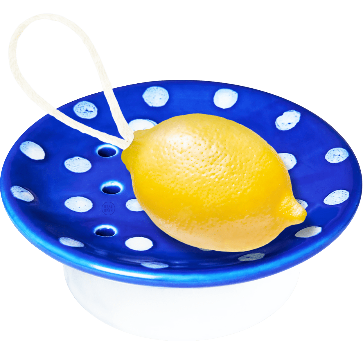 BLUE MUSHROOM CERAMIC SOAP DISH - DYKE & DEAN