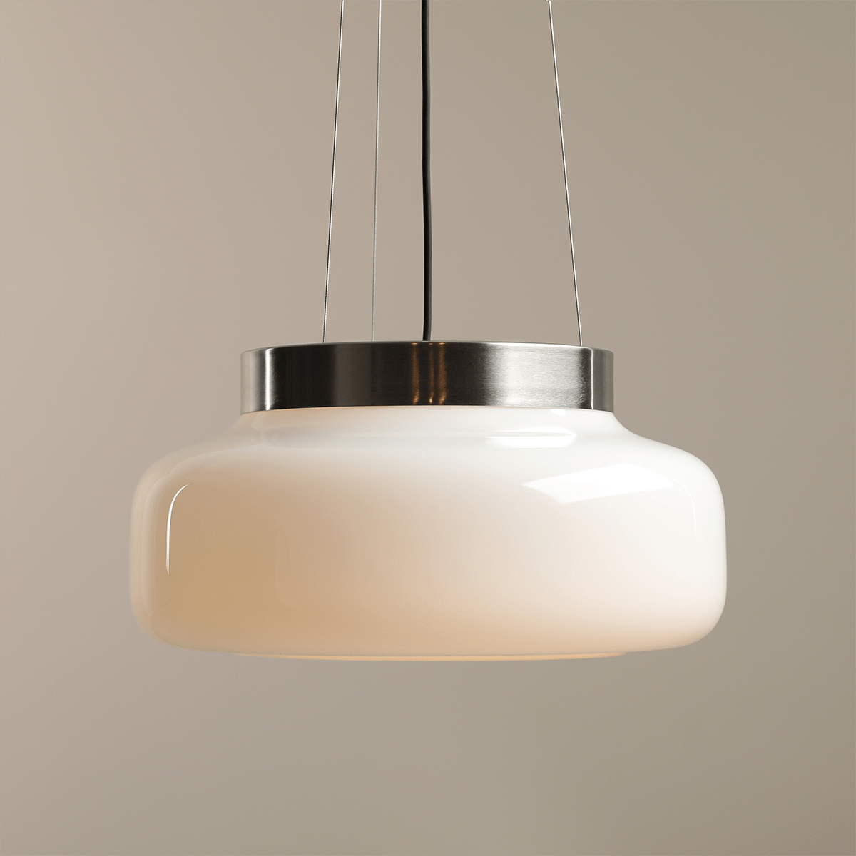BONBON GLASS PENDANT LIGHT ALMOND LARGE - DYKE & DEAN
