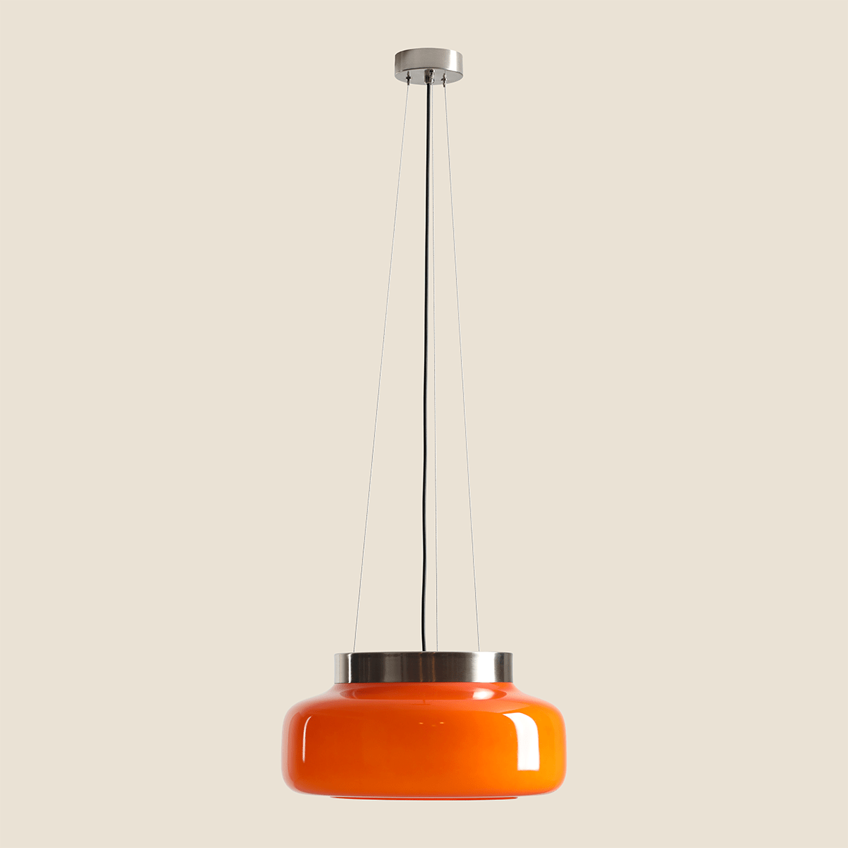 BONBON GLASS PENDANT LIGHT ORANGE LARGE - DYKE & DEAN