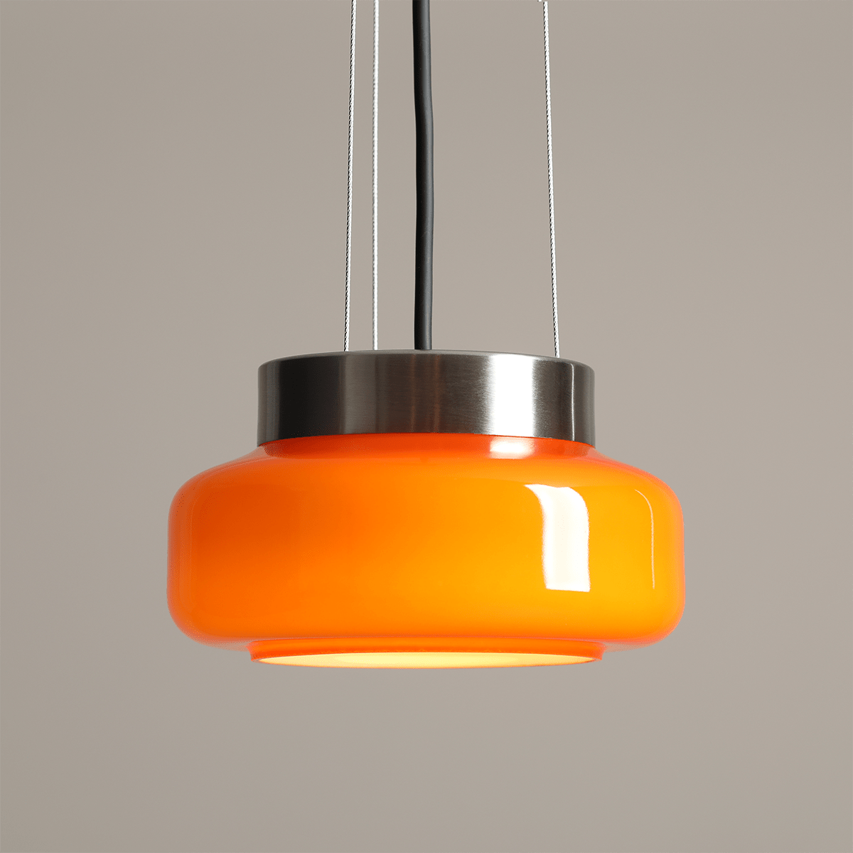 BONBON GLASS PENDANT LIGHT ORANGE MEDIUM - DYKE & DEAN