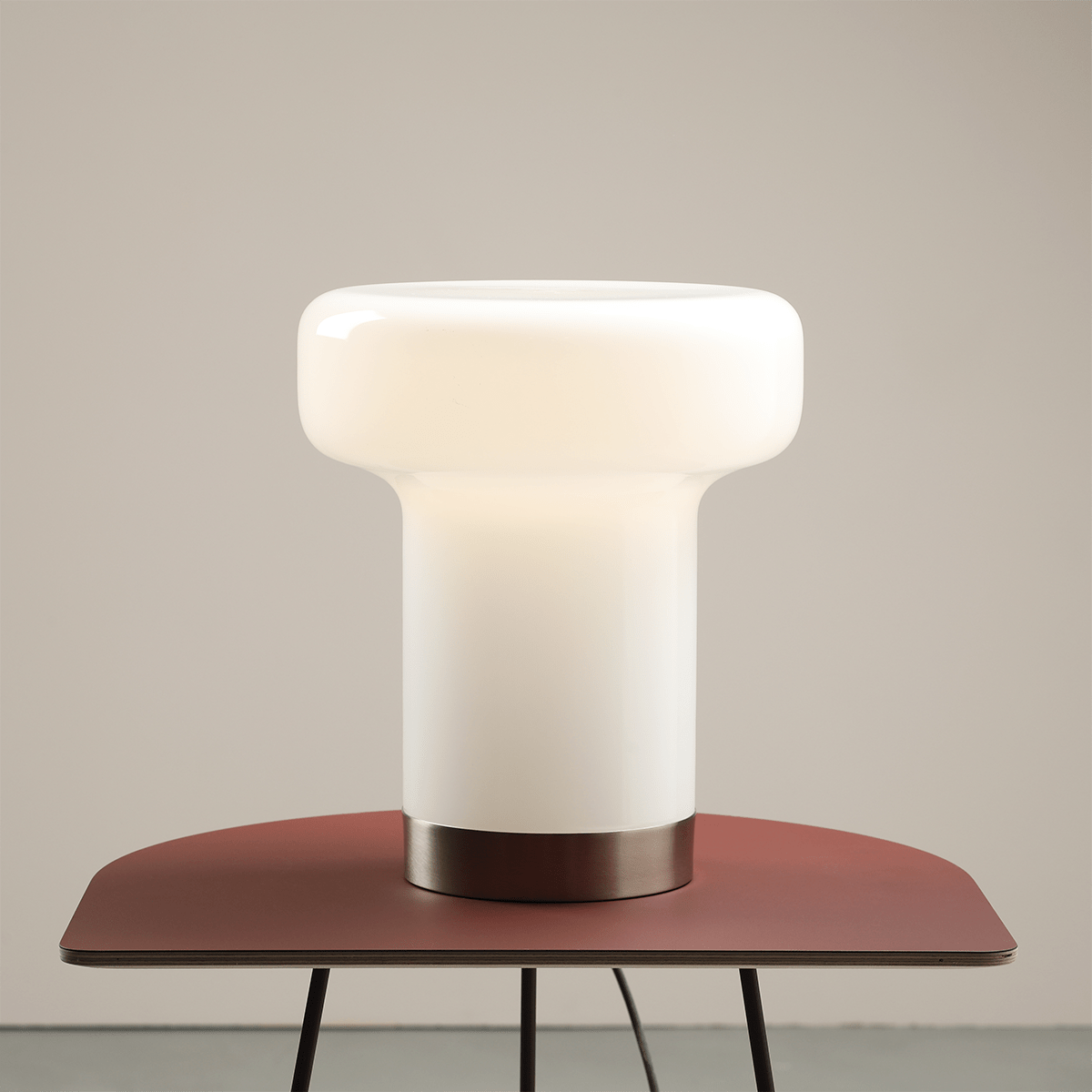 BONBON GLASS TABLE LIGHT ALMOND MEDIUM - DYKE & DEAN