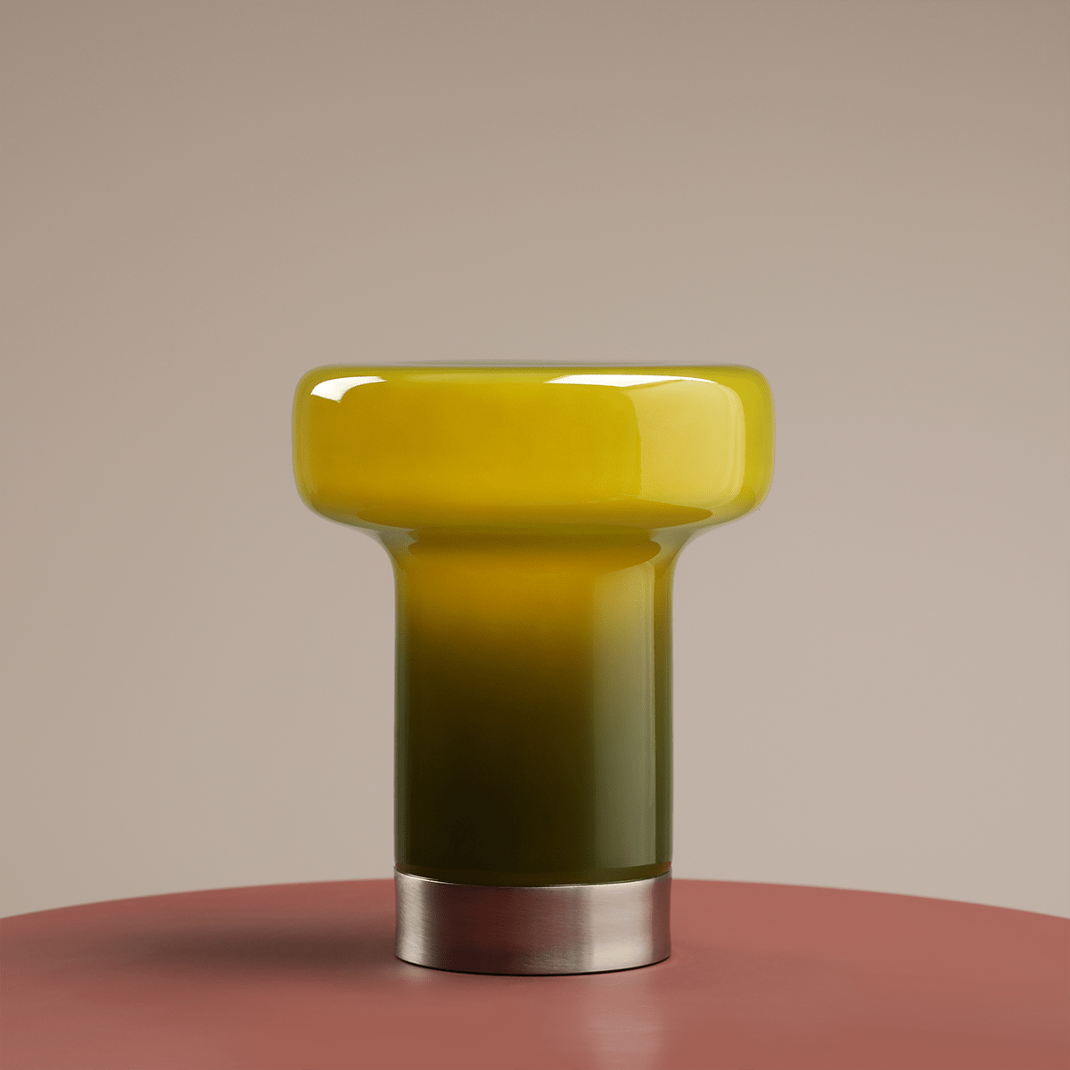 BONBON GLASS TABLE LIGHT LIME MEDIUM - DYKE & DEAN