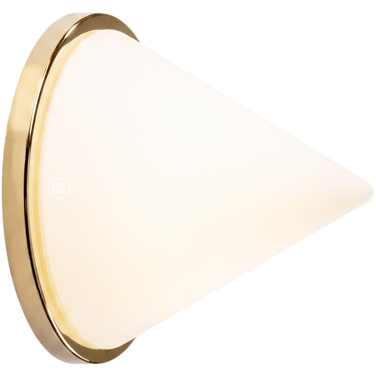 BRASS PYRAMID GLASS LIGHT - DYKE & DEAN