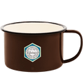 BROWN ENAMEL SOUP MUG - DYKE & DEAN