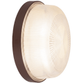 BROWN INDUSTRIAL ROUND WALL & CEILING BULKHEAD LIGHT - DYKE & DEAN