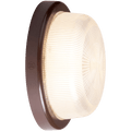 BROWN RIM ROUND WALL & CEILING BULKHEAD LIGHT - DYKE & DEAN