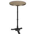 CARRARA PINK & GREY GRANITE FRENCH BISTRO BAR TABLE 20” - DYKE & DEAN
