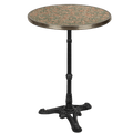 CARRARA PINK & GREY GRANITE FRENCH BISTRO TABLE 20” - DYKE & DEAN