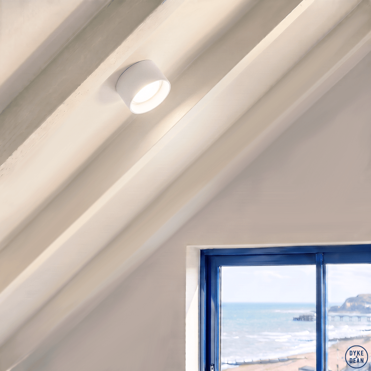 Ceiling puck light white