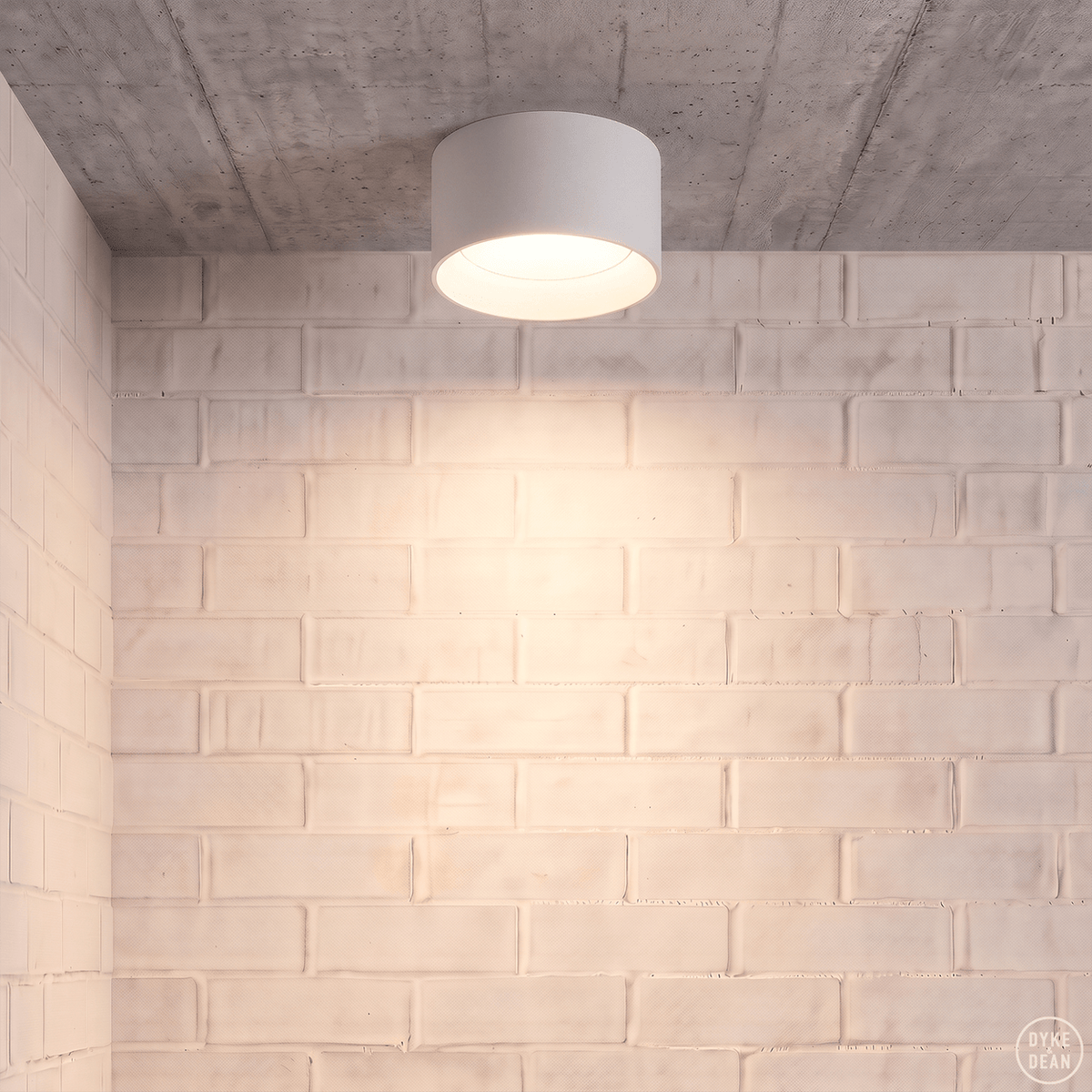 Ceiling puck light white