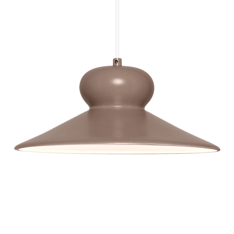 CERAMIC DOME PENDANT OVA SMALL - DYKE & DEAN