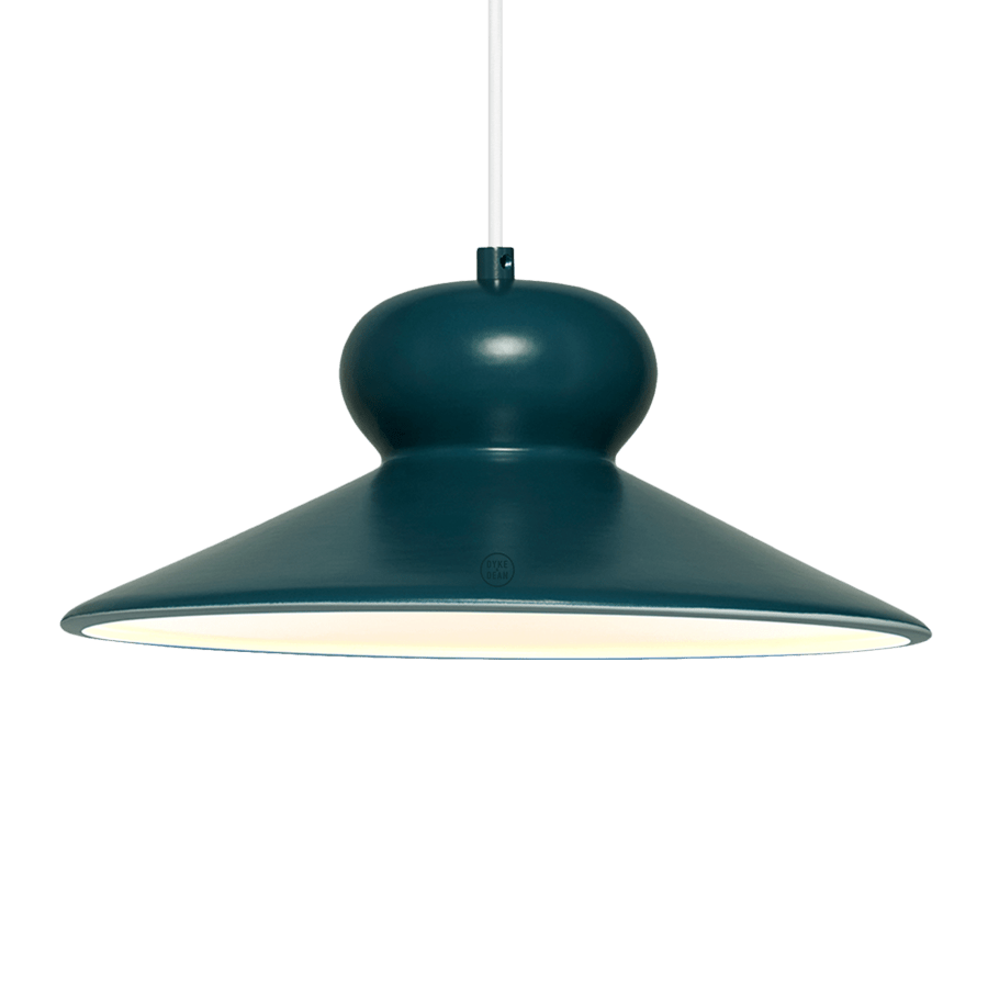 CERAMIC DOME PENDANT OVA SMALL - DYKE & DEAN