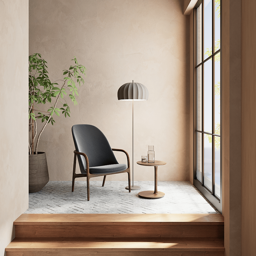 CERAMIC FLOOR LIGHT LLUVI - DYKE & DEAN