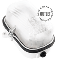 CERAMIC VINTAGE BULKHEAD LIGHT OUTLET - DYKE & DEAN