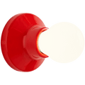CERAMIC WALL & CEILING LAMP RED - DYKE & DEAN