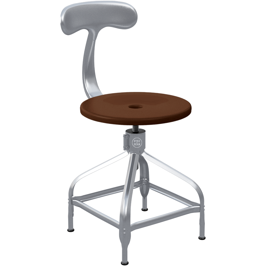 CHAISES NICOLLE DACTYLO ADJUSTABLE SWIVEL CHAIR WOOD - DYKE & DEAN