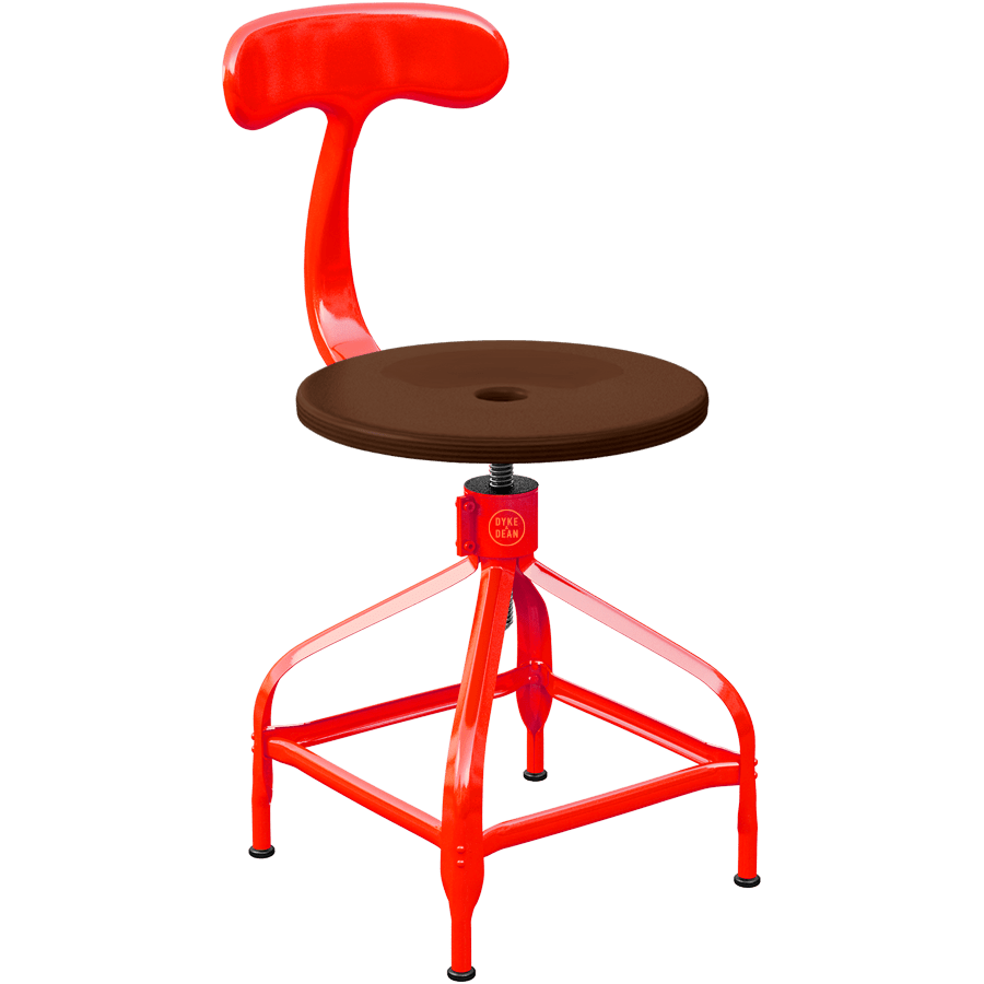 CHAISES NICOLLE DACTYLO ADJUSTABLE SWIVEL CHAIR WOOD - DYKE & DEAN