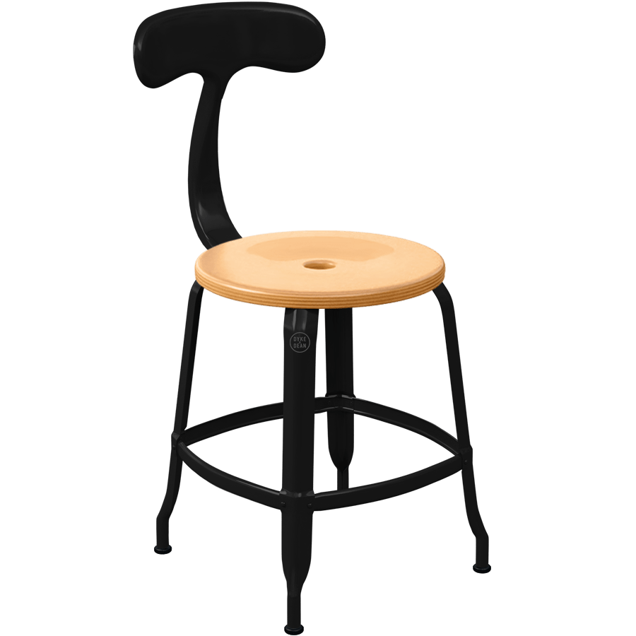 CHAISES NICOLLE METAL CHAIR WOOD 45 - DYKE & DEAN