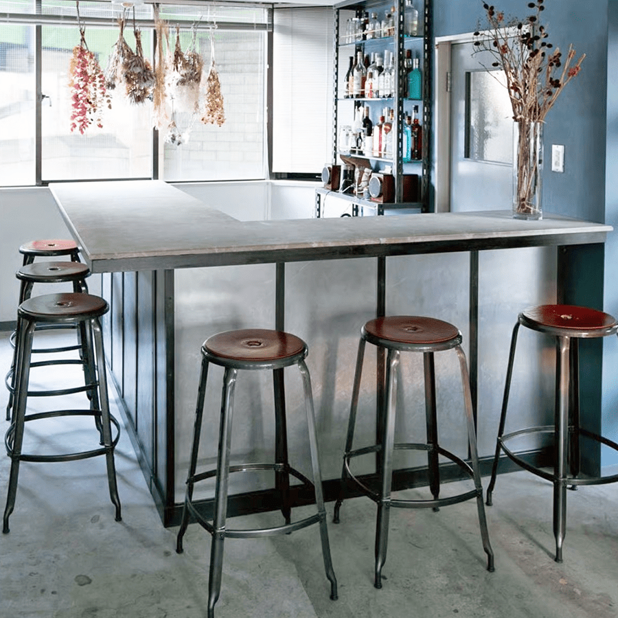 CHAISES NICOLLE METAL STOOL 75 - DYKE & DEAN