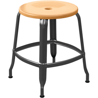 CHAISES NICOLLE METAL STOOL WOOD 45 - DYKE & DEAN