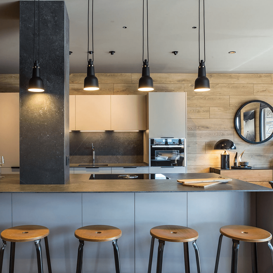 CHAISES NICOLLE METAL STOOL WOOD 60 - DYKE & DEAN