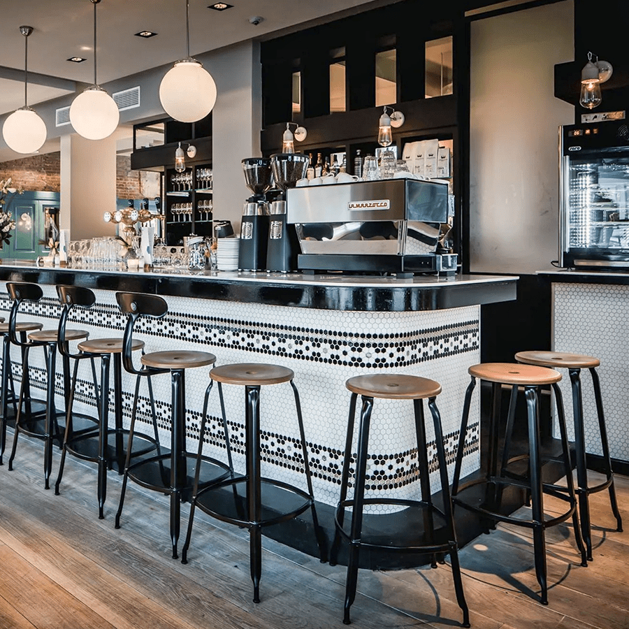 CHAISES NICOLLE METAL STOOL WOOD 60 - DYKE & DEAN