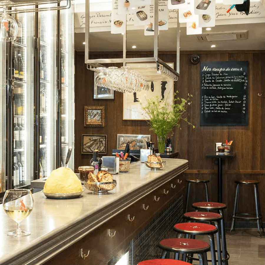 CHAISES NICOLLE METAL STOOL WOOD 65 - DYKE & DEAN