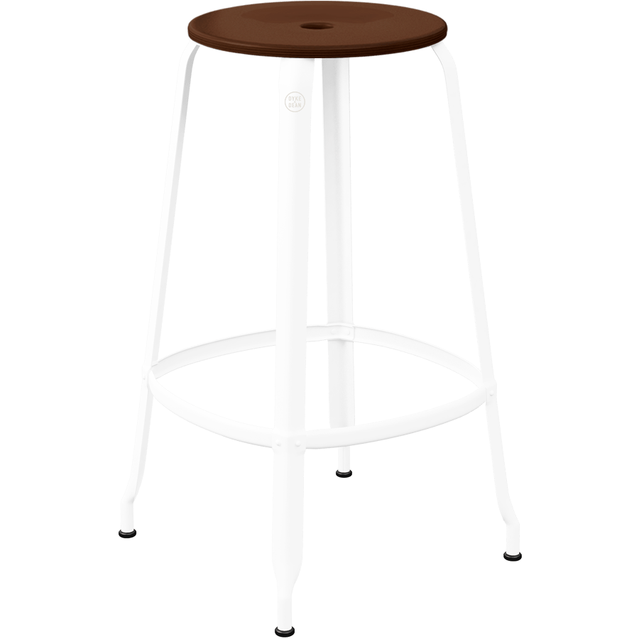 CHAISES NICOLLE METAL STOOL WOOD 75 - DYKE & DEAN