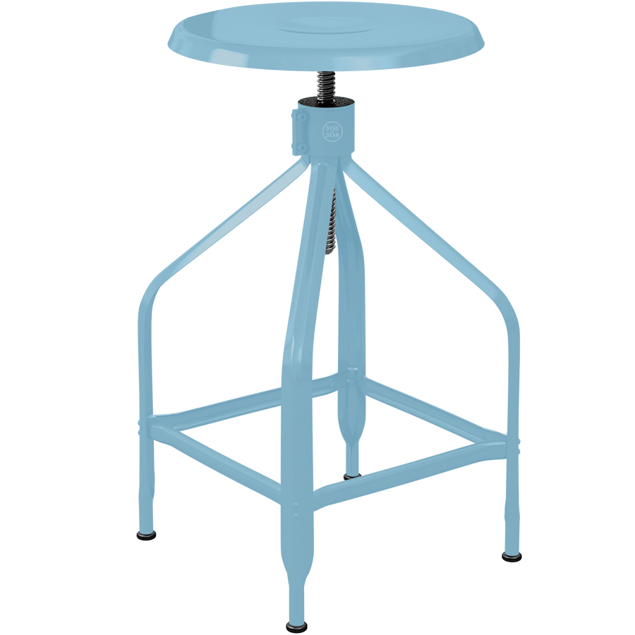CHAISES NICOLLE TALL ADJUSTABLE SWIVEL STOOL - DYKE & DEAN