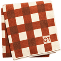 CHECK BATH SHEET TOWEL CHOCOLATE - DYKE & DEAN