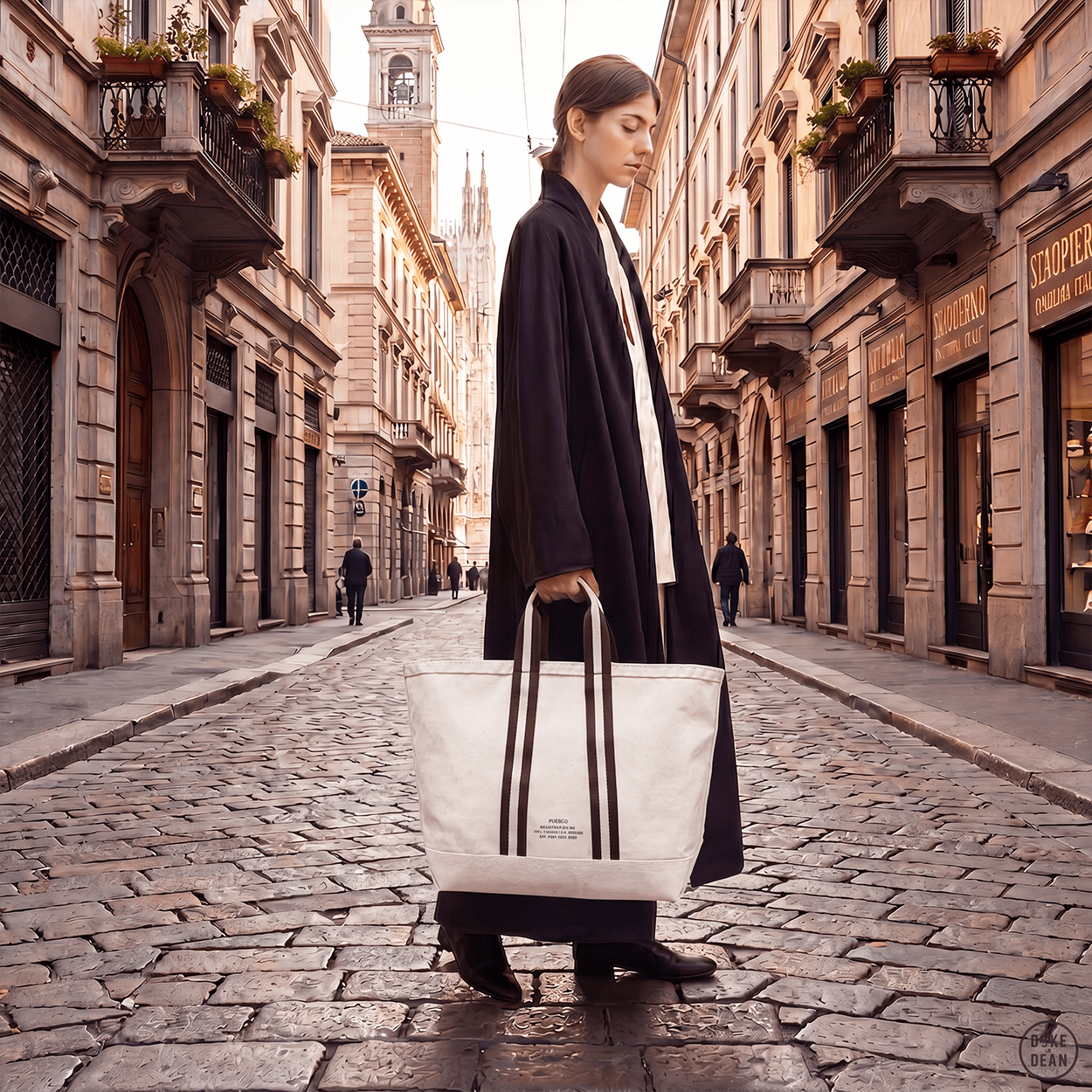 COLLEGE LIBRARY TOTE BAG - DYKE & DEAN