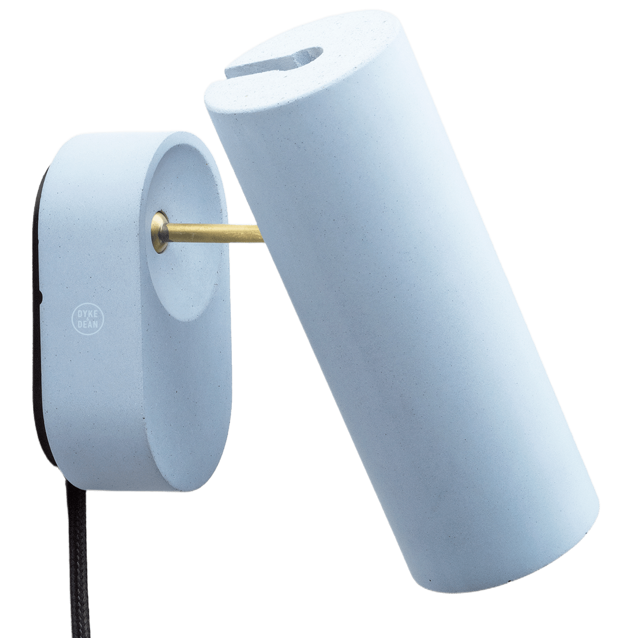 CONCRETE ADJUSTABLE BEDSIDE WALL LIGHT WITH PLUG - DYKE & DEAN