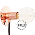 COPPER FRAMA SMALL WALL DISC LIGHT E27 OUTLET - DYKE & DEAN